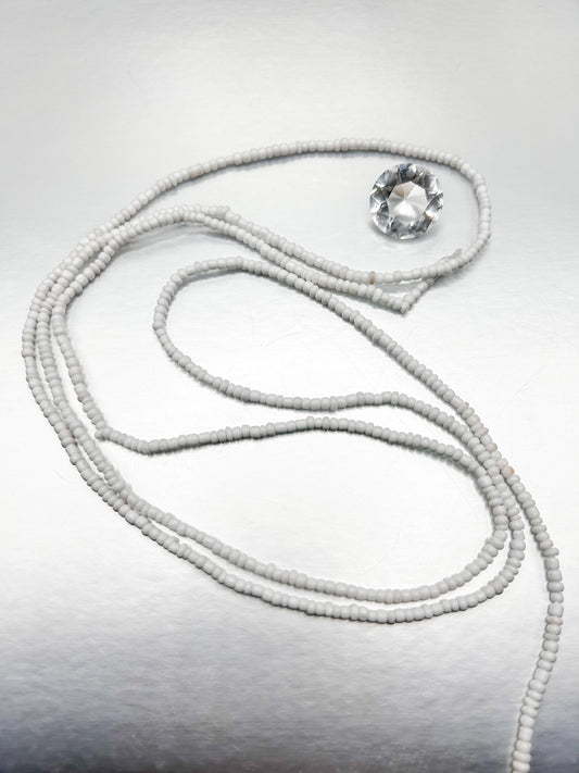 Solid White Glass Beads