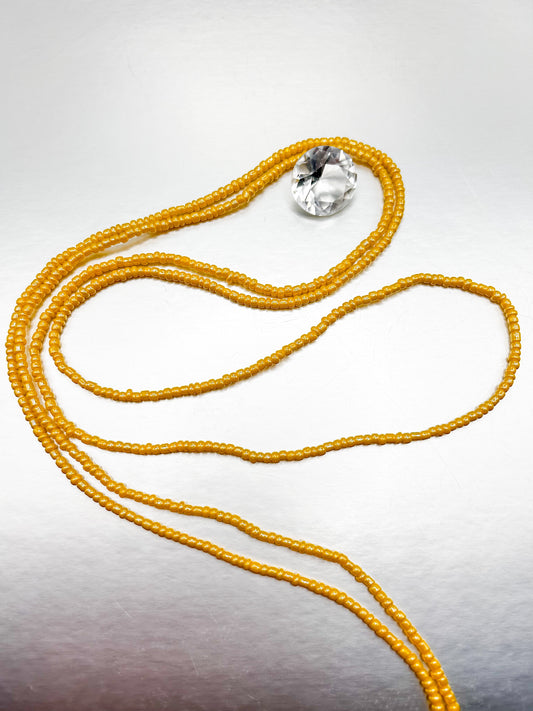 Solid Yellow Beads