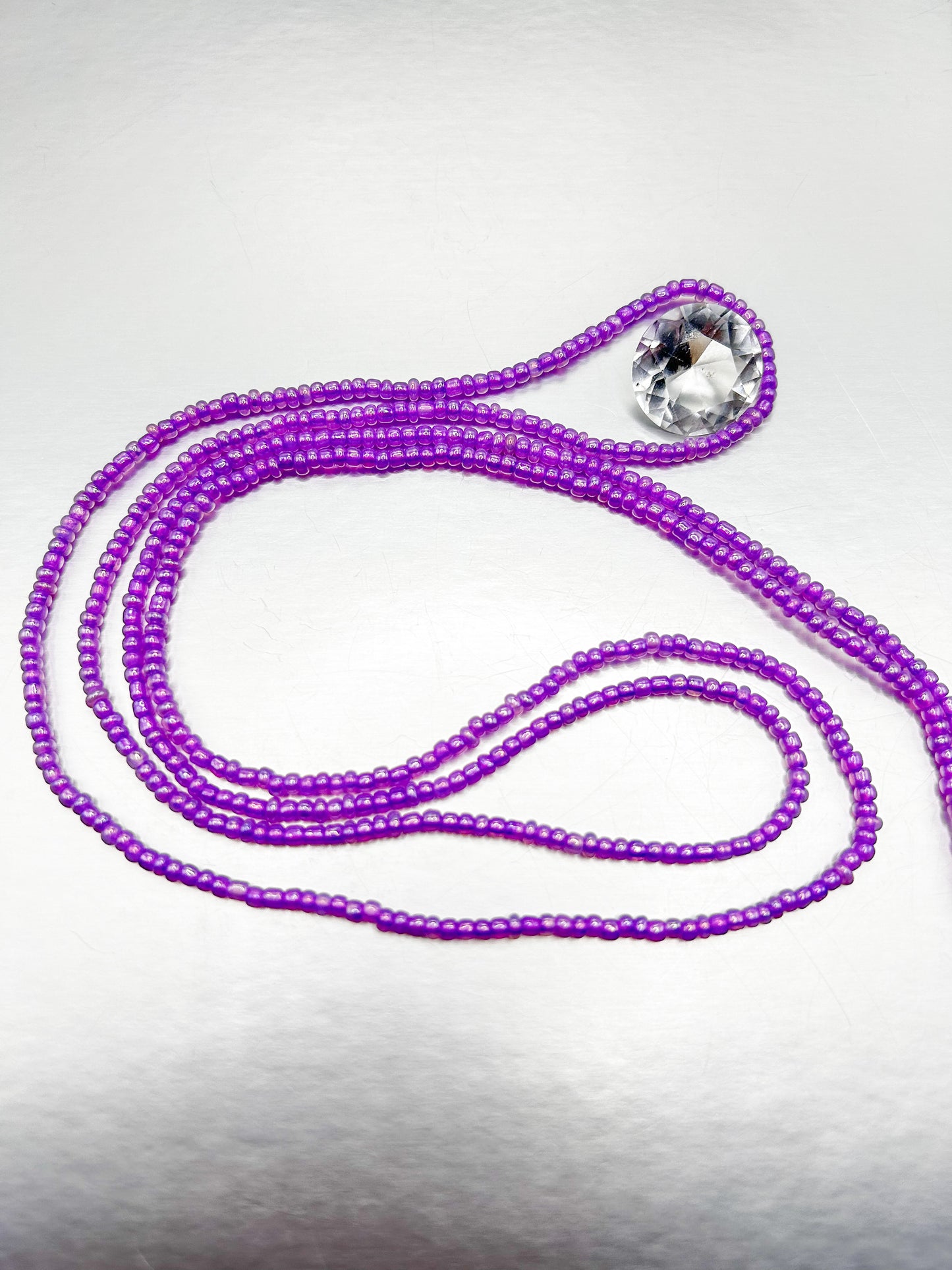 Solid Purple Glass Bead